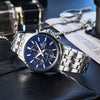 CASIOWaterproof EDIFICE Sapphire Crystal Blue Gradient Mens Blue Analog