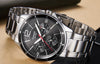 CASIOWaterproof Stainless Steel Strap Quartz Mens Black Analog