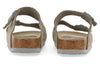 BirkenstockArizona Soft Footbed Suede Leather Narrow Fit Sandals 'Stone Coin'