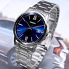 CASIOCasio Dress Minimalistic Retro Analog Watch 'Silver Navy'
