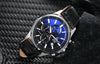 CASIOQuartz Waterproof Sapphire Crystal EDIFICE Mens Blue Analog