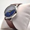 CASIOMen's  Business Retro Classic Large waterproof quartz Watch Strap Brown Mens Blue Analog