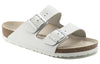 BirkenstockArizona Natural Leather Narrow Fit 'White'