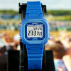 CASIOSTANDARD Classic Water Resistant Waterproof Sports Unisex Mens Blue Digital
