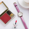 CASIOWaterproof SHEEN Quartz Sapphire Crystal Rose Red Analog