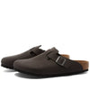 BirkenstockBoston Vegan Sandals 'Black Desert Dust'