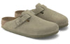 BirkenstockBoston Suede Leather 'Faded Khaki'