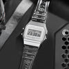 CASIOQuartz Waterproof Mens Silver Digital
