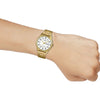 CASIOStainless Steel Strap Waterproof White Dial Mens White Analog