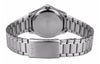 CASIOWaterproof Quartz Stainless Steel Strap Silver Black Dial Black Analog