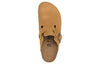 BirkenstockBoston Suede Embossed Narrow Fit 'Butterscotch Brown'