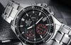 CASIOEDIFICE Waterproof Stainless Steel Strap Mens Red Analog