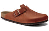 BirkenstockBoston Horween Embossed Natural Horween Leather 'Ginger Brown'