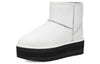 UGG(WMNS)  Classic Mini Platform Matte Boot 'Ultra Matte White'