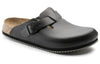 BirkenstockBoston Super Grip Leather Narrow Fit 'Black'