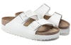 BirkenstockArizona Platform Vegan Birko-Flor Narrow Fit Sandals 'White'