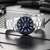 CASIOStainless Steel Strap Waterproof Mens Silver Analog