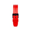 CASIOSmall Cube Quartz 50m Waterproof Strap Mineral Glass Lens Resin Strap Watch Red Digital