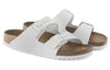 BirkenstockArizona Soft Footbed Leather Sandals 'White'