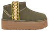 UGG(WMNS)  Classic Ultra Mini Braid Plat 'Olive Green'