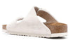 BirkenstockArizona Soft Footbed Suede Leather Narrow Fit Sandals 'Antique White'