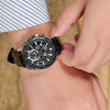 CASIOQuartz Waterproof EDIFICE Sapphire Crystal Solar Powered Mens Black Analog