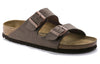 BirkenstockArizona Birko-Flor Birkibuc Narrow Fit 'Mocca'
