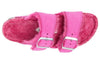 BirkenstockArizona Shearling Suede Leather Narrow Fit Sandals 'Fuchsia Tulip'