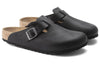BirkenstockBoston Grip Natural Leather 'Vintage Wood Black'