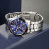 CASIOEDIFICE Waterproof Stainless Steel Strap Mens Blue Analog
