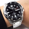 CASIOStainless Steel Strap Unisex Mens Black Analog