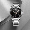 CASIOWaterproof Stainless Steel Strap Quartz Mens Black Analog