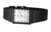 CASIOQuartz Waterproof White DialBlack Strap Mens WhiteBlack Analog