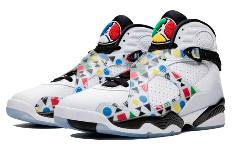 Air Jordan8 Retro 'Quai 54 White'