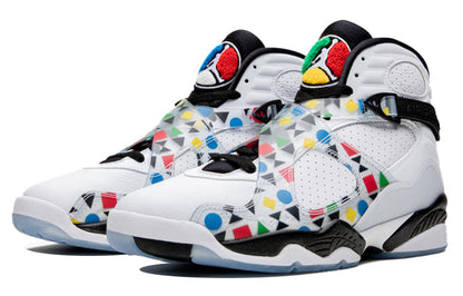 Air Jordan8 Retro 'Quai 54 White'