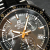 CASIOWaterproof EDIFICE Mens Black Analog
