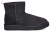 UGG(WMNS)  Classic Mini II Graphic Logo High Top Fleece Lined Black