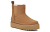 UGG(WMNS)  Classic Chelsea Platform Mini Boot 'Chestnut'