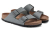 BirkenstockArizona Vegan Men Textile 'Stone Coin'