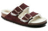 BirkenstockArizona Shearling Suede Leather Narrow Fit 'Port'