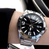 CASIOStainless Steel Strap Mens SilverBlack Analog