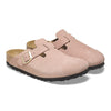BirkenstockBoston Suede Leather Sandals 'Light Rose'