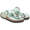 BirkenstockGizeh Big Buckle Natural Leather Patent Narrow Fit Sandals ' High Shine Surf Green'