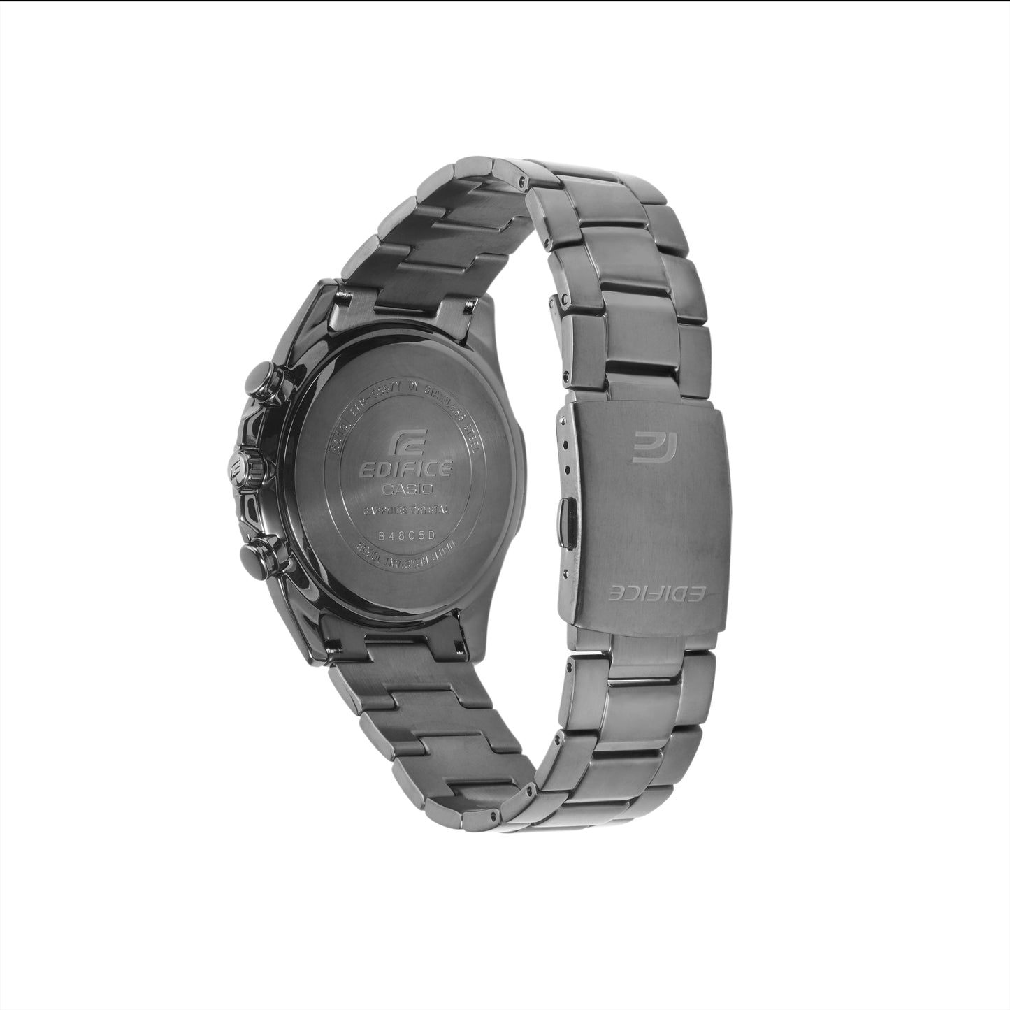 CASIOEDIFICE Waterproof Sapphire Crystal Quartz Solar Powered Mens Black Analog