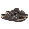 BirkenstockArizona Shearling Suede Leather Narrow Fit Sandals 'Mocha'