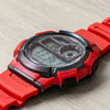 CASIOMen's  Sports waterproof Mens Red Digital