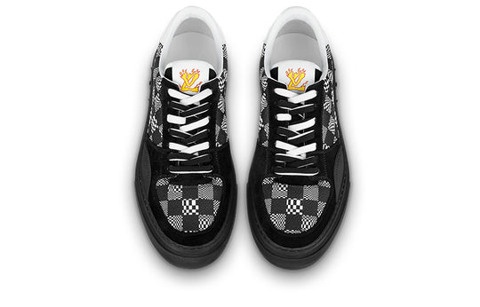 LOUIS VUITTON Ollie Sneakers 'Black Plaid Monogram' 1A8Q1B