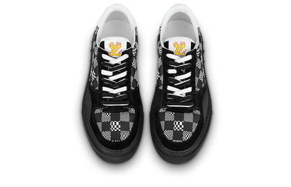 LOUIS VUITTON Ollie Sneakers 'Black Plaid Monogram' 1A8Q1B