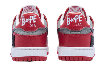 A BATHING APE Sk8 Sta 'Red Grey' 1I80-191-010-WGR