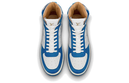 LOUIS VUITTON LV Rivoli Ankle Sneakers 'White Blue' 1A5E